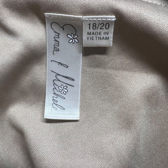 Emma & Michele Black Lace Overlay Dress With Fringe Hem  Size 18/20 1920's Style - Picture 5 of 8